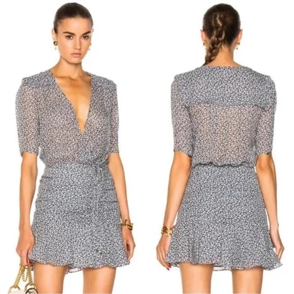 Veronica Beard Dakota Flounce Dress Size 4
